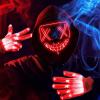 imageJOYIN Halloween Led Mask Light Up Mask and Gloves for Cosplay Costume Red ampamp Blue 3 Scary Modes Glow in The Dark Masks for Boys Girls Halloween Party Dress Up Accessories Gifts GivingRed
