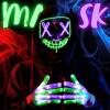 imageJOYIN Halloween Led Mask Light Up Mask and Gloves for Cosplay Costume Red ampamp Blue 3 Scary Modes Glow in The Dark Masks for Boys Girls Halloween Party Dress Up Accessories Gifts GivingGreenpurple