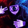 imageJOYIN Halloween Led Mask Light Up Mask and Gloves for Cosplay Costume Red ampamp Blue 3 Scary Modes Glow in The Dark Masks for Boys Girls Halloween Party Dress Up Accessories Gifts GivingPurple