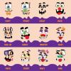 imageJOYIN Halloween Make 40 Faces Pumpkin Decorating Stickers with 18 Sticker Sheets in 12 Different Designs and Sizes Party Supplies Trick or Treat Party Favors53in