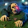imageJOYIN Halloween Outdoor Decoration Zombie Groundbreaker Outside Halloween Graveyard Decor Zombie Prop with Creepy Sound and Glowing Eyes Scary Groundbreaker Decorations for Lawn Yard Haunted House