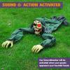 imageJOYIN Halloween Outdoor Decoration Zombie Groundbreaker Outside Halloween Graveyard Decor Zombie Prop with Creepy Sound and Glowing Eyes Scary Groundbreaker Decorations for Lawn Yard Haunted House