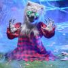 imageJOYIN Halloween Outdoor Decorations Animated Animatronics Werewolf Groundbreaker Outside Decor Scary Werewolf Prop with Moving Arms ampamp LightUp Eyes for Graveyard Lawn Yard Haunted House Decoration
