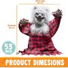 imageJOYIN Halloween Outdoor Decorations Animated Animatronics Werewolf Groundbreaker Outside Decor Scary Werewolf Prop with Moving Arms ampamp LightUp Eyes for Graveyard Lawn Yard Haunted House Decoration