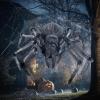 imageJOYIN Halloween Outdoor Decorations Giant Spider 45 Scary Large Spider Halloween Decor Outside Indoor Party Supplies Yard Lawn Garden Haunted House Prop