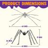 imageJOYIN Halloween Outdoor Decorations Giant Spider 5 Ft Large Spider for Yard Lawn Garden Patio Scary Halloween Outside Decor Indoor Haunted House Prop and Home Party Decor BlackGray