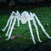imageJOYIN Halloween Outdoor Decorations Giant Spider 5 Ft Large Spider for Yard Lawn Garden Patio Scary Halloween Outside Decor Indoor Haunted House Prop and Home Party Decor BlackWhite