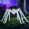 imageJOYIN Halloween Outdoor Decorations Giant Spider 5 Ft Large Spider for Yard Lawn Garden Patio Scary Halloween Outside Decor Indoor Haunted House Prop and Home Party Decor BlackWhite