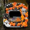 imageJOYIN Halloween Pirate Trunk Or Treat Car Decorations Kit for SUV Outdoor Indoor Decor Octopus Banner Haunted House Archway Balloons Knife Treasure Chest