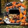 imageJOYIN Halloween Pirate Trunk Or Treat Car Decorations Kit for SUV Outdoor Indoor Decor Octopus Banner Haunted House Archway Balloons Knife Treasure Chest