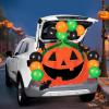 imageJOYIN Halloween Pumpkin Car Decorations Kit with Pumpkin Bat Cutouts and Balloons Halloween Trunk or Treat Decorations for SUV Party Supplies Car Archway Garage
