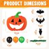 imageJOYIN Halloween Pumpkin Car Decorations Kit with Pumpkin Bat Cutouts and Balloons Halloween Trunk or Treat Decorations for SUV Party Supplies Car Archway Garage