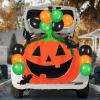 imageJOYIN Halloween Pumpkin Car Decorations Kit with Pumpkin Bat Cutouts and Balloons Halloween Trunk or Treat Decorations for SUV Party Supplies Car Archway Garage