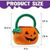 imageJOYIN Halloween Pumpkin Plush Tote Bucket 11 X 134 inches Candy Trick or Treat Bag Cute Halloween Basket with Handle for Kids Girl Boy Trick or Treating Party Favor Supplies  Kids Gifts Goody Bag