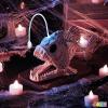 imageJOYIN Halloween Skeleton Lantern Fish with LED Eye Plastic Bones for Halloween Decoration Party Photo Prop Graveyard Decor Indoor Outdoor Spooky Scene102 55 3