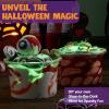 imageJOYIN Halloween Slime Kit for Kids Halloween Party Favor Art Activities Party Supplies DIY Slime Craft Kit with Cauldron Kettle Spooky Bats Eyeballs Pumpkins Skeletons Spiders for School Game