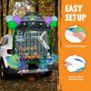 imageJOYIN Halloween Space Theme Trunk or Treat Decorations Kit Space Banner with Astronauts UFO Planets Spacecraft and Alien etc Outer Party Decorations for SUV Garage Door Archway OutdoorUFO