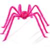 imageJOYIN Halloween Spider Decorations Outdoor 5 Ft Giant Disco Ball Silver Spider with Red Eyes for Yard Lawn Garden Halloween Outside Decor Indoor Haunted House Prop and Party Decor HomePink
