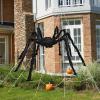 imageJOYIN Halloween Spider Web and 59 Giant Spider 164 x 157 Ft Large Triangular Web for Outdoor Decoration Giant Spiderweb for Patio Garden Yard Haunted House Decor Indoor Home Party SuppliesSpider with Web