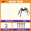 imageJOYIN Halloween Spider Web and 59 Giant Spider 164 x 157 Ft Large Triangular Web for Outdoor Decoration Giant Spiderweb for Patio Garden Yard Haunted House Decor Indoor Home Party SuppliesSpider with Web