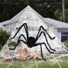 imageJOYIN Halloween Spider Web and 59 Giant Spider 164 x 157 Ft Large Triangular Web for Outdoor Decoration Giant Spiderweb for Patio Garden Yard Haunted House Decor Indoor Home Party SuppliesSpider with Cobweb