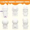 imageJOYIN Halloween Squishy Toys Coloring Craft Kit with 6 Different Characters 6 Colors Paints and 3 Paintbrushes Art Craft Painting Kit DIY Set Halloween Party Games for Kids Activities Party Favors