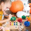 imageJOYIN Halloween Squishy Toys Coloring Craft Kit with 6 SlowRise Pumpkins Halloween Party Supplies Party Favors for Kids Pumpkin Painting Kit for Classroom Art DIY Activities Game Goodies Gifts