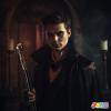 imageJOYIN Halloween Staff Elegant Vintage Gold Walking Cane Prop Stick Kids Women Men Costume Party Halloween Cane for Pretend Play Costume Vampire Dress Up Parties