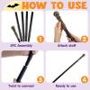imageJOYIN Halloween Staff Elegant Vintage Gold Walking Cane Prop Stick Kids Women Men Costume Party Halloween Cane for Pretend Play Costume Vampire Dress Up Parties