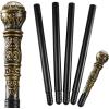 imageJOYIN Halloween Staff Elegant Vintage Gold Walking Cane Prop Stick Kids Women Men Costume Party Halloween Cane for Pretend Play Costume Vampire Dress Up Parties