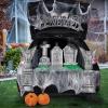 imageJOYIN Halloween Tombstone Trunk or Treat Car Garage Decoration Outdoor with Gargoyles Arch Monument Spider Web and NonWoven Fabric for Entryway Archway Haunted House Decor