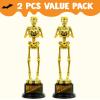 imageJOYIN Halloween Trophy Best Costume Skeleton 106x32 26PCS Awards for Medals Party Favor Prizes Golden Costume Contest Trophy School Classroom RewardsTrick or Treat