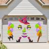 imageJOYIN Halloween Trunk Or Treat Car Decorations Kit Witch Monster Face Stickers Decor Outdoor Indoor Haunted House SUV Archway Garage Lawn Balloons