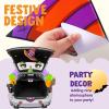 imageJOYIN Halloween Trunk Or Treat Car Decorations Kit Witch Monster Face Stickers Decor Outdoor Indoor Haunted House SUV Archway Garage Lawn Balloons