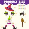 imageJOYIN Halloween Trunk Or Treat Car Decorations Kit Witch Monster Face Stickers Decor Outdoor Indoor Haunted House SUV Archway Garage Lawn Balloons