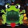 imageJOYIN Halloween Trunk Or Treat Car Decorations Kit for SUV Frog Archway Entryway Stickers Haunted House Door Outdoor Decor with Balloons Tassel Dot Glue