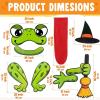 imageJOYIN Halloween Trunk Or Treat Car Decorations Kit for SUV Frog Archway Entryway Stickers Haunted House Door Outdoor Decor with Balloons Tassel Dot Glue
