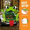 imageJOYIN Halloween Trunk Or Treat Car Decorations Kit for SUV Frog Archway Entryway Stickers Haunted House Door Outdoor Decor with Balloons Tassel Dot Glue