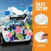 imageJOYIN Halloween Trunk Or Treat Car Decorations Kit for SUV Halloween Decor Outdoor Bat Ghost Spider Skeleton Pumpkin Balloons Stickers Haunted House Door Archway Entryway Foil Dot Glue