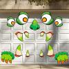 imageJOYIN Halloween Trunk or Treat 3D MonsterThemed Car Decoration Kit with Eyes Teeth Tassels Balloons and Tongue for Garage Door Entryway Archway and Decor Outdoor