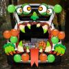imageJOYIN Halloween Trunk or Treat 3D MonsterThemed Car Decoration Kit with Eyes Teeth Tassels Balloons and Tongue for Garage Door Entryway Archway and Decor Outdoor