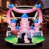 imageJOYIN Halloween Trunk or Treat Car Decorations Kit Castle Theme Rabbits Squirrels Cute Decorations for SUV Garage Door Girl Child Halloween Party Decor