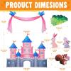 imageJOYIN Halloween Trunk or Treat Car Decorations Kit Castle Theme Rabbits Squirrels Cute Decorations for SUV Garage Door Girl Child Halloween Party Decor