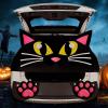 imageJOYIN Halloween Trunk or Treat Car Decorations Kit Halloween Cute Cat Stickers Car Black Decorations for SUV Archway Garage Door Haunted House Outdoor Outside
