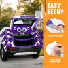 imageJOYIN Halloween Trunk or Treat Car Decorations Kit Halloween Spider Theme Decorations with String LED for Car SUV Garage Door Outdoor Entryway Archway