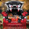 imageJOYIN Halloween Trunk or Treat Car Decorations Kit Vampire Monster Design Archway Garage Decor with Bats Balloons Tassel for Haunted House Door Entryway