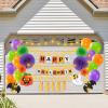 imageJOYIN Halloween Trunk or Treat Car Decorations Kit with Happy Themed Design Garage Archway Decor with Banner Paper Fans Balloons Tassel and Pumpkin Stickers