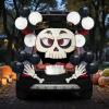 imageJOYIN Halloween Trunk or Treat Car Decorations Kit with Skeleton Design Archway Garage Decor Balloons and Tinsel Streamer Garland for Haunted House Door Entryway