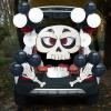 imageJOYIN Halloween Trunk or Treat Car Decorations Kit with Skeleton Design Archway Garage Decor Balloons and Tinsel Streamer Garland for Haunted House Door Entryway