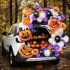 imageJOYIN Halloween Trunk or Treat Car Pumpkin Decoration Kit with Spider Bat Wing Skeleton Peppermint Foil Balloons for SUV Archway Garage House Outdoor Decor